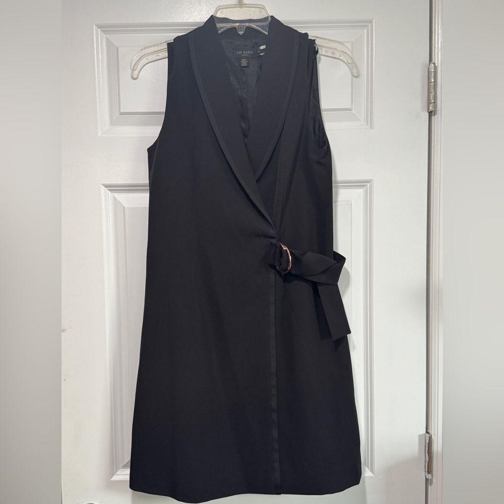 Ted Baker Black Sleeveless Mini Dress